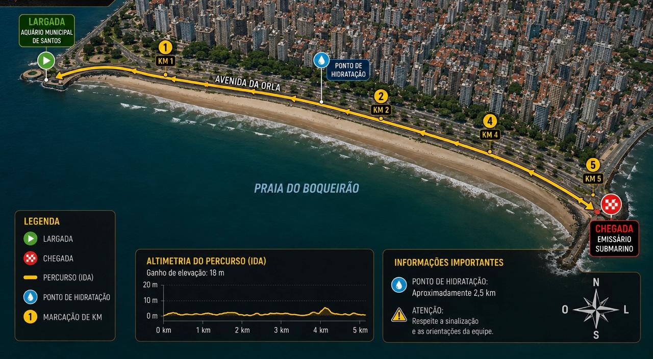 Mapa do percurso